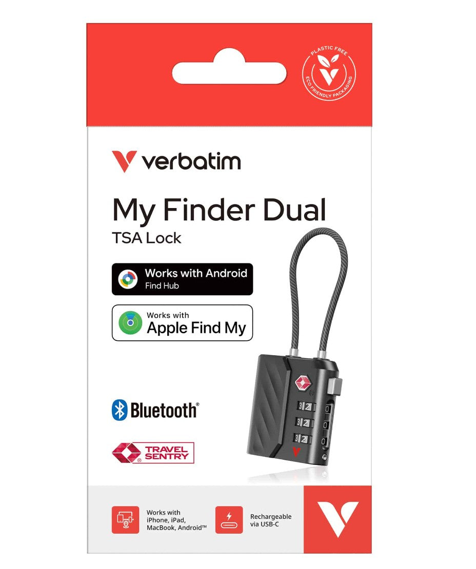 Verbatim My Finder Dual Channel TS Lock - Black 30169