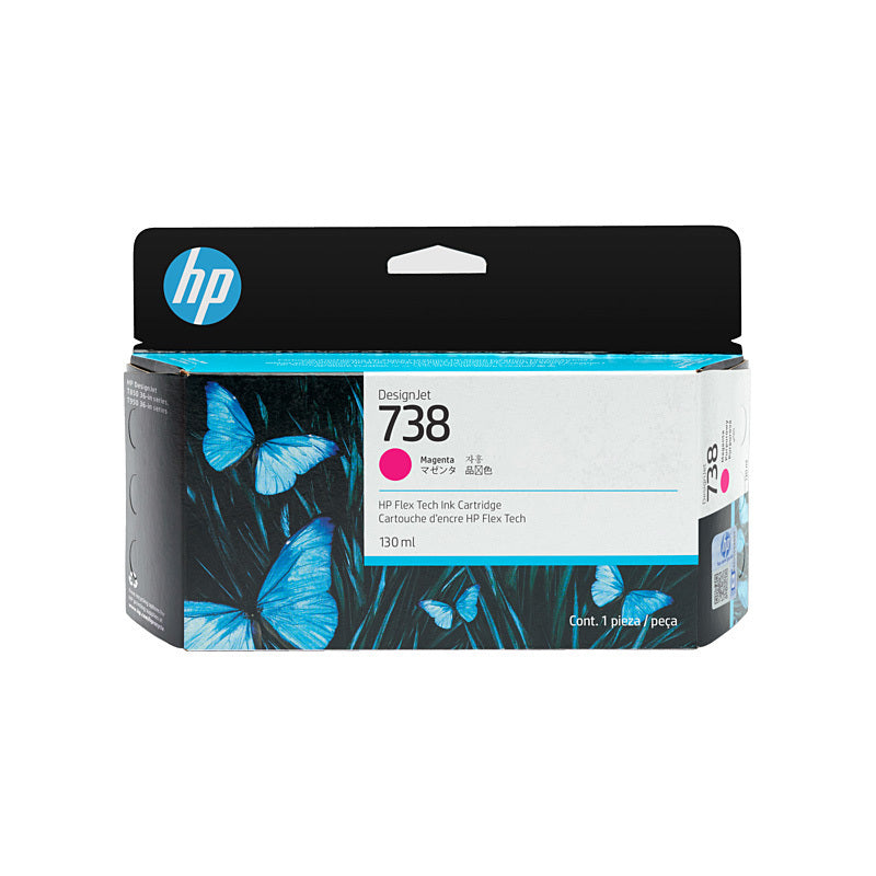 HP #738 130ml Magenta Ink 498N6A Magenta - 498N6A