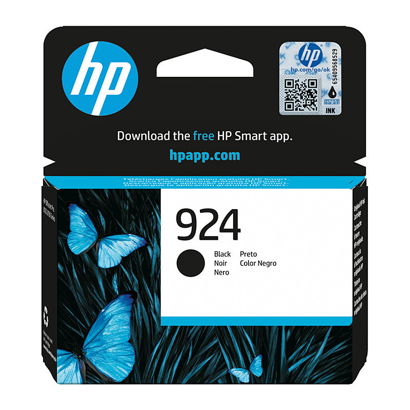 HP #924 Black Ink 4K0U6NA 500 pages - 4K0U6NA