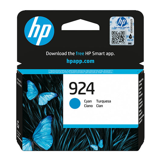 HP #924 Cyan Ink 4K0U3NA 400 pages - 4K0U3NA