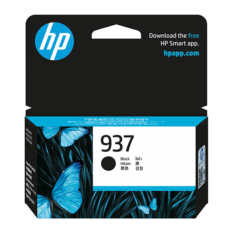 HP #937 Black Ink 4S6W5NA 1,250 pages - 4S6W5NA