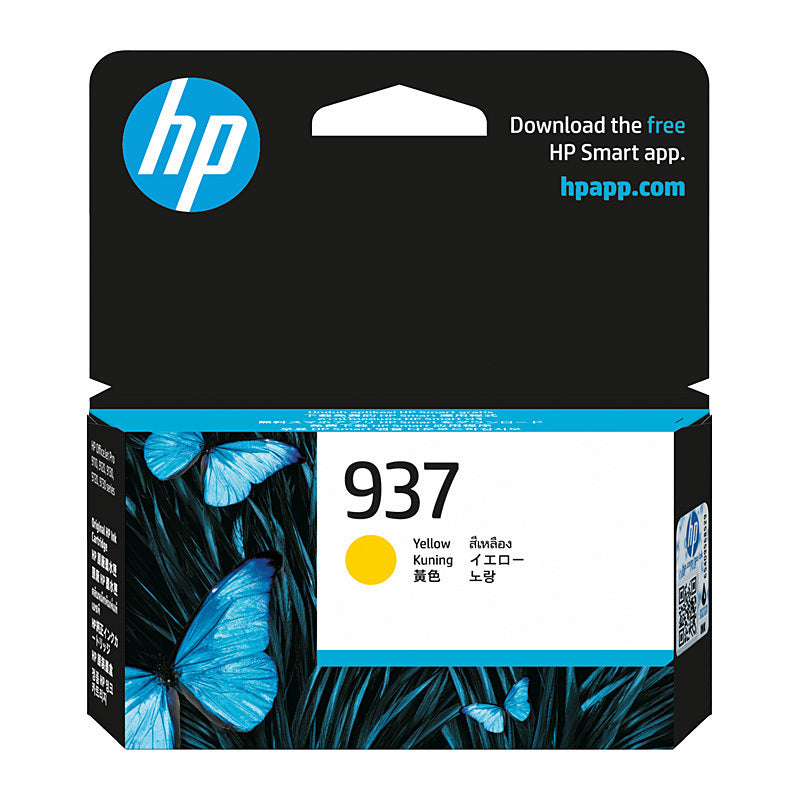 HP #937 Yellow Ink 4S6W4NA 800 pages - 4S6W4NA