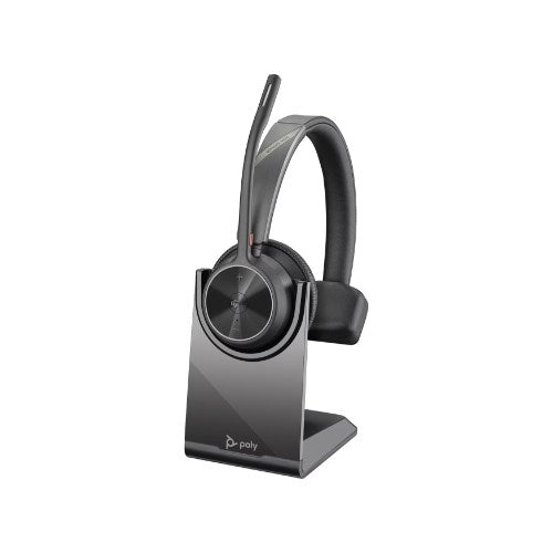 HP POLY VOYAGER 4310 MICROSOFT TE AMS CERTIFIED HEADSET BT700 D ONGLE CHARGING STAND 77Y93AA