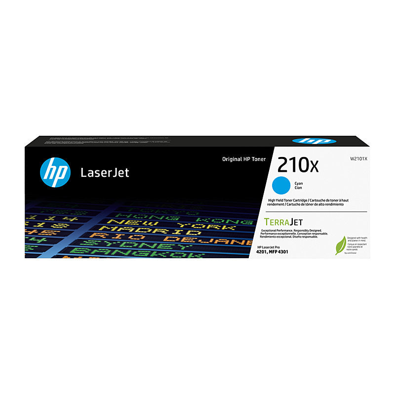 HP #210X Cyan Toner W2101X 5,500 pages - W2101X