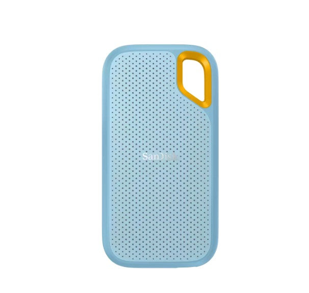 SanDisk Extreme 1TB External Portable SSD 1050MB/s USB-C Water Proof 256-bit AES Encryption for PC Macbook PS4 PS5 Xbox One Android iPad (Sky Blue) SDSSDE61-1T00-G25B