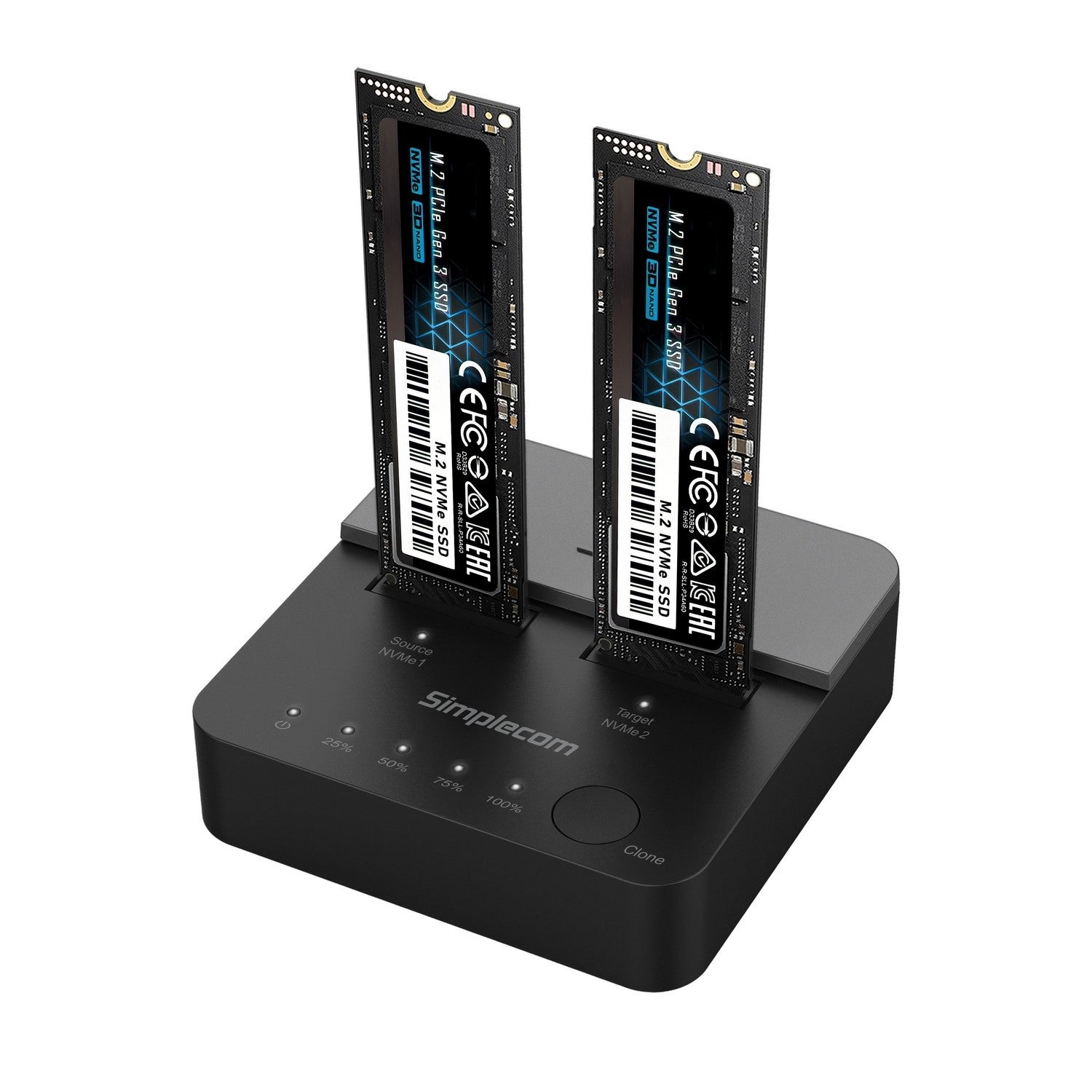 Vetch Bay (LS)Simplecom SD550v2 USB 3.2 Gen2x2 to Dual Bay NVMe M.2 SSD Docking ...
