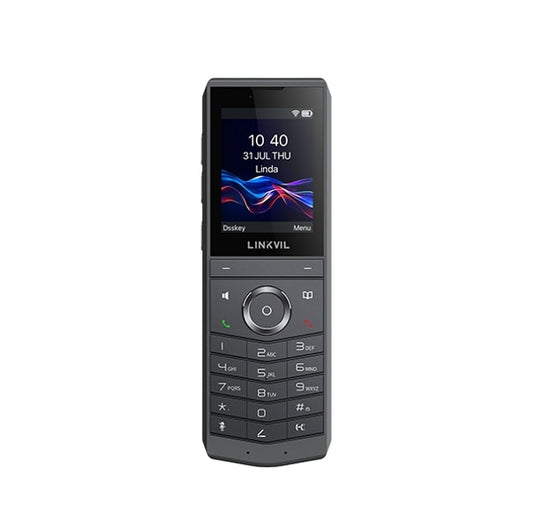 Fanvil W620W Portable Wi-Fi Phone, 2.4-inch HD LCD Screen, Video Preview, Programmable Keys, Type-C Port, Built-in Dual-band Wi-Fi 6, 240H Standby W620W
