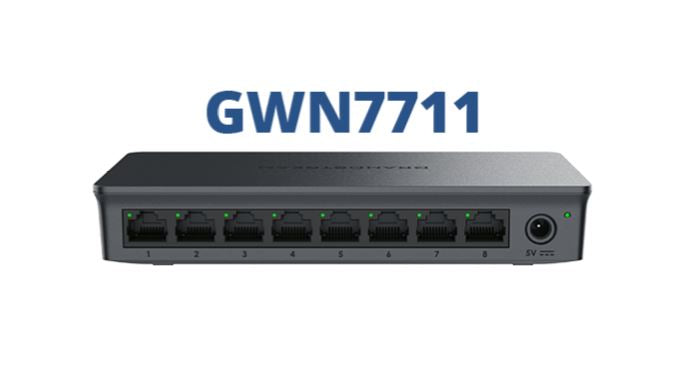 Grandstream GWN7711 Layer 2-Lite Managed Switch, 8 x GigE, Switches for Small-to-Medium Businesses GWN7711