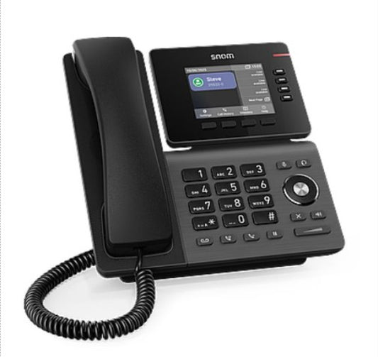 SNOM D810W IP Phone, 3.3' Colour Display, 12 SIP Accounts, HD Audio, Wi-Fi, USB & PoE, Linux D810W