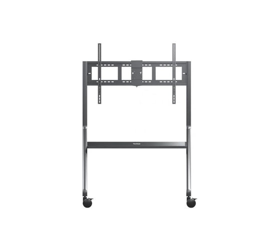 ViewSonic VB-STND-009 Slim Trolley Cart for 55' to 105' Display, Streamlined, height-adjustable design, 360 silent wheels with quick-release brakes VB-STND-009