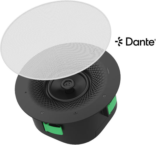 Yealink Ceiling Speaker CS10 Dante Edition, 2-Way Coaxial Dante Ceiling Loudspeaker for Exceptional Sound Quality  CS10-D