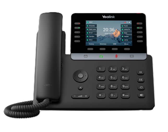 Yealink SIP-T74U (SBC READY) IP Phone, 4.3' Color Display, 16 SIP Accounts, HD Voice, USB & PoE, Linux 6.1, TEE Encryption SIP-T74U