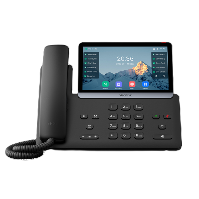 Yealink SIP-T77U (SBC READY) IP Phone, 7' Touchscreen, 16 SIP Accounts, Dual USB, HD Voice, PoE, Linux 6.1, TEE Encryption SIP-T77U