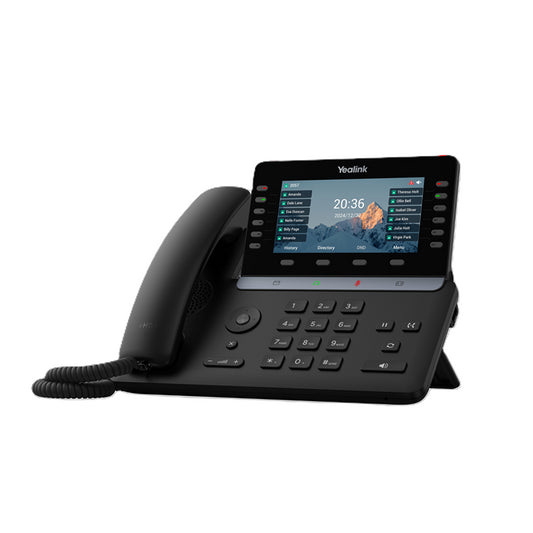 Yealink SIP-T85W IP Phone, 5.5' Color Display, 16 SIP Accounts, HD Voice, Bluetooth 5.0, Wi-Fi 6, Dual USB, PoE, Linux 6.1 SIP-T85W