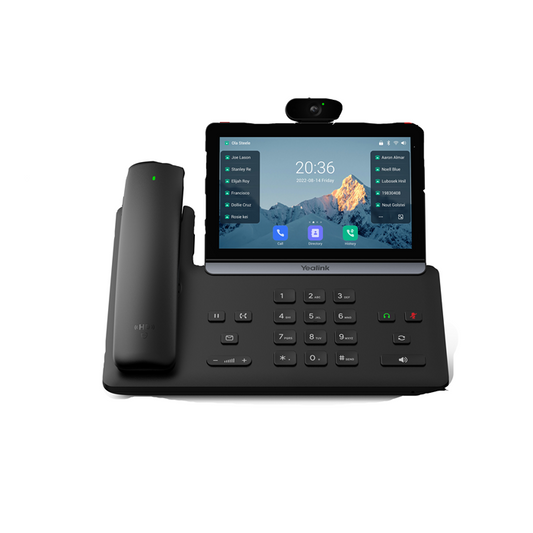 Yealink SIP-T88V Pro IP Phone, 7' Touchscreen, Android 13, HD Voice, Bluetooth Handset, Wi-Fi 6, Dual USB, PoE, Video Ready SIP-T88V-PRO