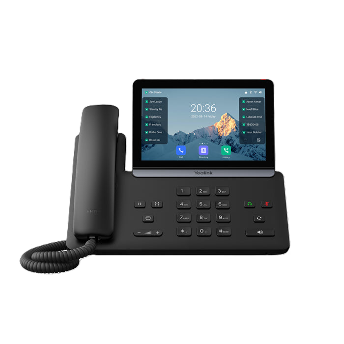 Yealink SIP-T88W IP Phone, 7' Touchscreen, Android 13, HD Voice, Bluetooth 5.0, Wi-Fi 6, Dual USB, PoE, Optional BTH88 Handset SIP-T88W