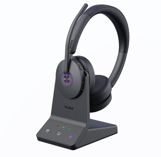 Yealink WH68 Dual Teams DECT & Bluetooth Wireless Technology, 4-Mic Hybrid ANC, 4-Mic Noise Cancellation, All-Day-Wearing Comfort WH68-MS