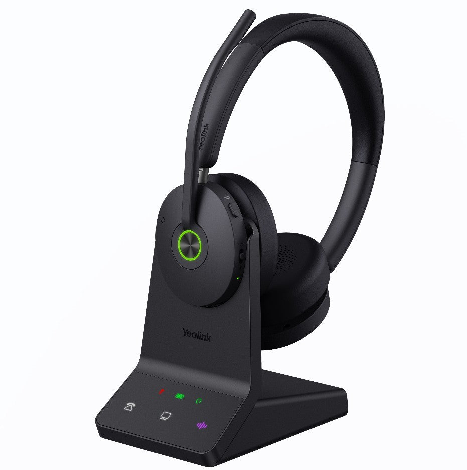 Yealink WH68 Dual UC DECT & Bluetooth Wireless Technology, 4-Mic Hybrid ANC, 4-Mic Noise Cancellation, All-Day-Wearing Comfort WH68-UC