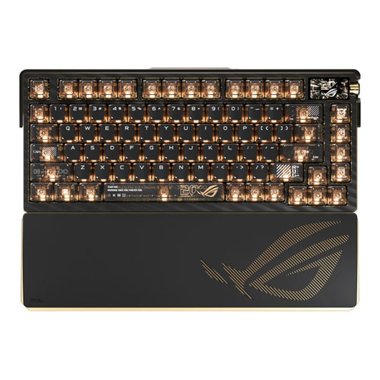 ASUS ROG AZOTH EXTREME EDITION 20 SNOW SWITCH - Gaming Keyborad, 75% gaming keyboard, ROG NX Snow, Tri-Mode (USB/RF 2.4GHz/BT 5), RGB, 8000Hz polling ROG AZOTH EXTREME EDITION 20 SNOW SWITCH