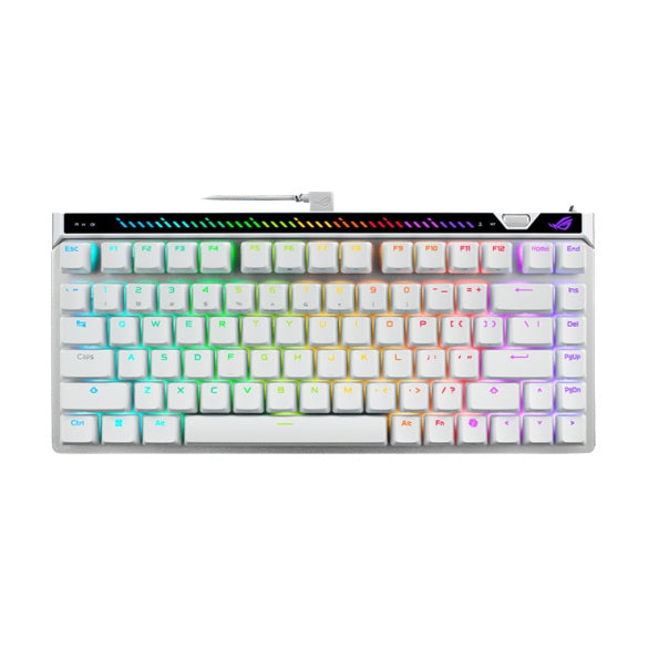 ASUS M705 ROG Falchion Ace 75 HE Gaming Keyboard - WHITE, HFXV2Magnetic, USB2.0TypeC, 75%, 8000Hz, 0.125ms, Windows10/11, GearLink M705 ROG FALCHION ACE 75HE WT