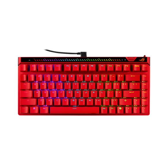 ASUS ROG FALCHION ACE 75 HE V2X - RED Gaming Keyboard, HFX V2X Magnetic Switch, 0.1-3.5mm actuation, 0.01mm tuning, 8000Hz, Rapid Trigger, USB-C ROG FALCHION ACE 75 HE V2X RED