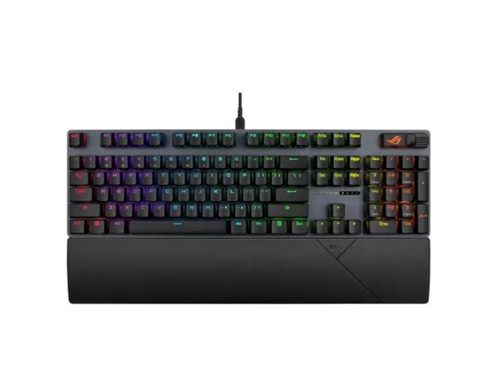 ASUS ROG Strix Scope II X Strom Gaming Keyboard, Hot-swappable ROG NX Mechanical Switches V2, Sound-dampening foam PBT doubleshot keycaps or UV-coated ROG STRIX SCOPE II X WIRED PBT STORM SWITCH