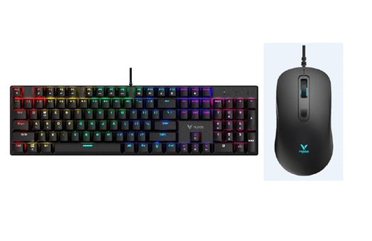 RAPOO V128S Backlit Mechanical Gaming Keyboard & Optical Gaming Mouse V128S