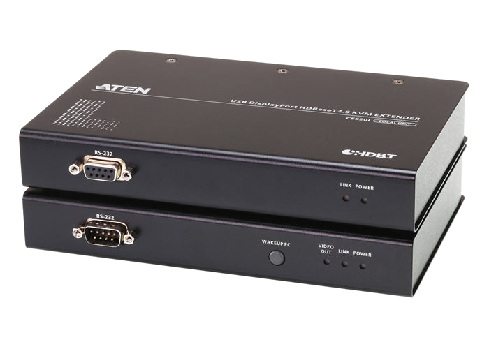 Aten 4K DisplayPort HDBaseT 2.0 KVM Extender with RS232, Ethernet extension, Long Reach mode extends up to 1920 x 1080 @ 150m, can mix CE920 T/R with CE920-ATA-U