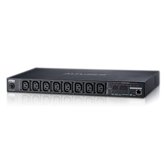 Aten 8 Port 1U 10A Smart PDU with Bank level metering and outlet control, 8xC13 Outlets PE6108G-ATB-G