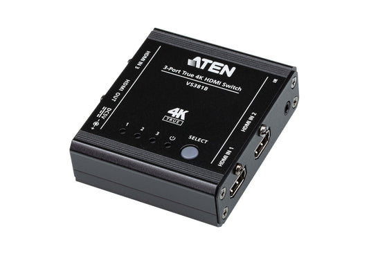Aten 3-Port True 4K HDMI Switch VS381B-AT