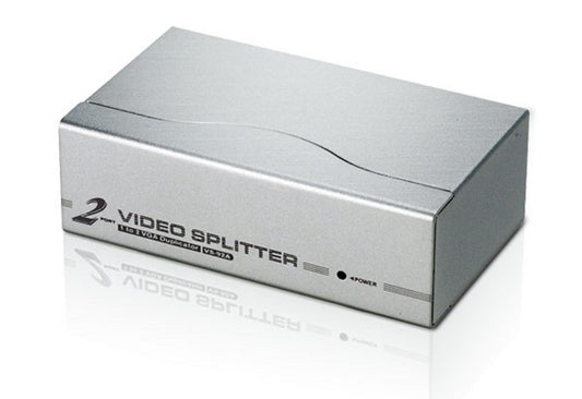 Aten Video Splitter 2 Port VGA Splitter 350Mhz, 1920x1440@60Hz, Cascadable to 3 levels (Up to 8 Outputs) VS92A-AT-U
