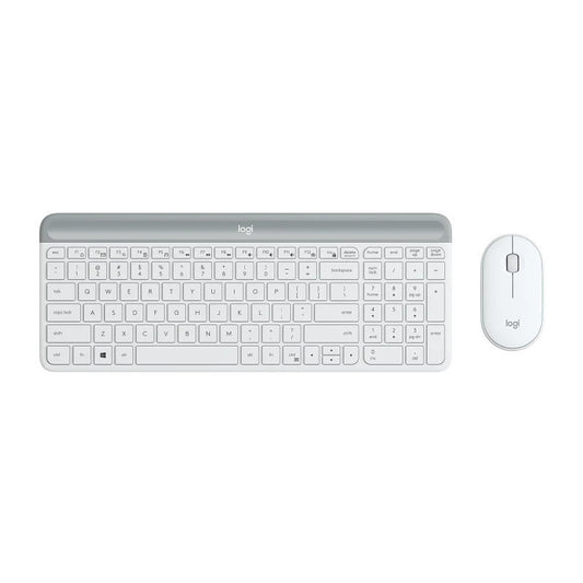 Logitech MK470 Slim Wireless Keyboard & Mouse Combo (Off-White)  - 920-009183