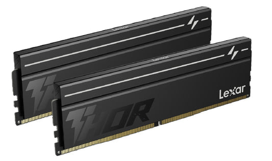 Lexar LD5U08G60C380V-RGD DDR5 UDIMM 16GB Kit (2 x 8GB) 6000 MT/s 1.35V CL38 THOR G2 OC HEATSINK BLACK INTEL XMP 3.0 & AMD EXPO LD5U08G60C380V-RGD