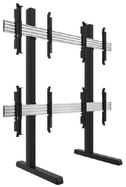 Atdec 2x2 freestanding floor mount. Max load/display: 50kg. Universal VESA ADBS-2X2-17MFB