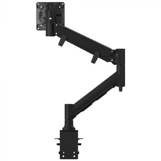 Atdec FORTIS Heavy Duty Dynamic Monitor Arm F-Clamp - Up to 49" screens, 6-16kg (flat), 6-12kg (curved), Black AWMS-HXB-H-B-V
