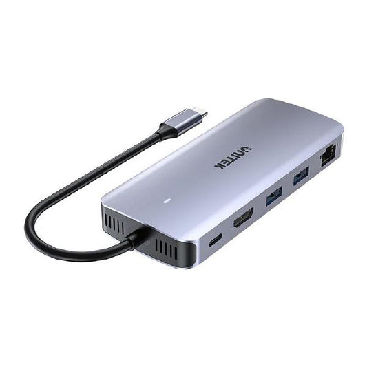 Unitek 6-in-1 USB-C Hub with M.2 SSD Enclosure, 1x USB-C, with PD100W USB-C Host Power, 1x HDMI, 2x USB-A, Ethernet RJ45 Jack, SSD Compatibility* D1120A01