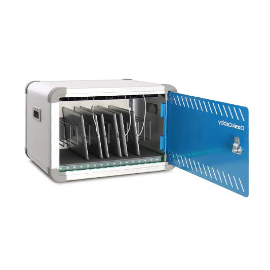 LapCabby DeskCabby 16 Charge | 16-Device Desktop USB-C Charge Cabinet for any USB-C devices up to 12.9" - Vertical DESKCAB16