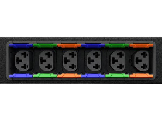 Vertiv Geist F0144849 Basic 1U PDU, 16A, 230V, 1U, 12x Locking IEC C13/C19 Combination outlets, 3m C20 cable F0144849