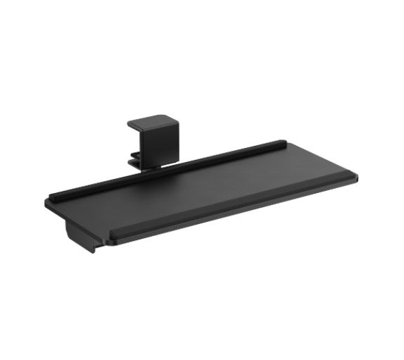 Brateck KBT11-01 Clamp-On Sit-Stand Keyboard Tray with Wrist Rest & Storage Drawer (Black) KBT11-01