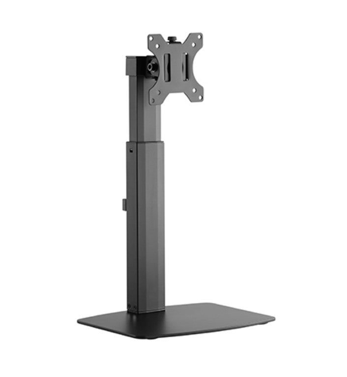 Brateck Single Free Standing Screen Pneumatic Vertical Lift Monitor Stand Fit Most 17'-32' Flat and Curved Monitors Up to 7 kg VESA 75x75/100x100 LDT22-T01