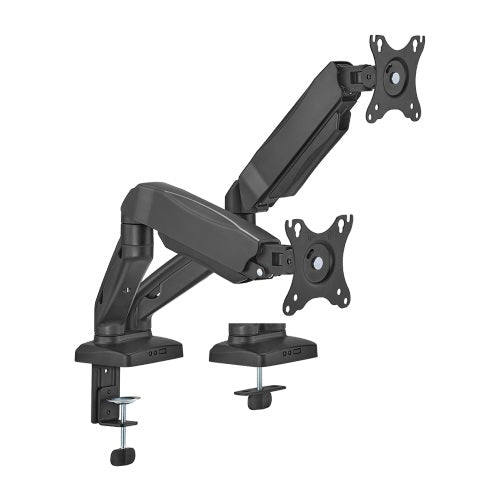 Brateck Economy Dual-Screen Spring-Assited Monitor Arm Fit Most 17'-32' Monitor Up to 9 kg VESA 75x75/100x100 LDT13-C024E