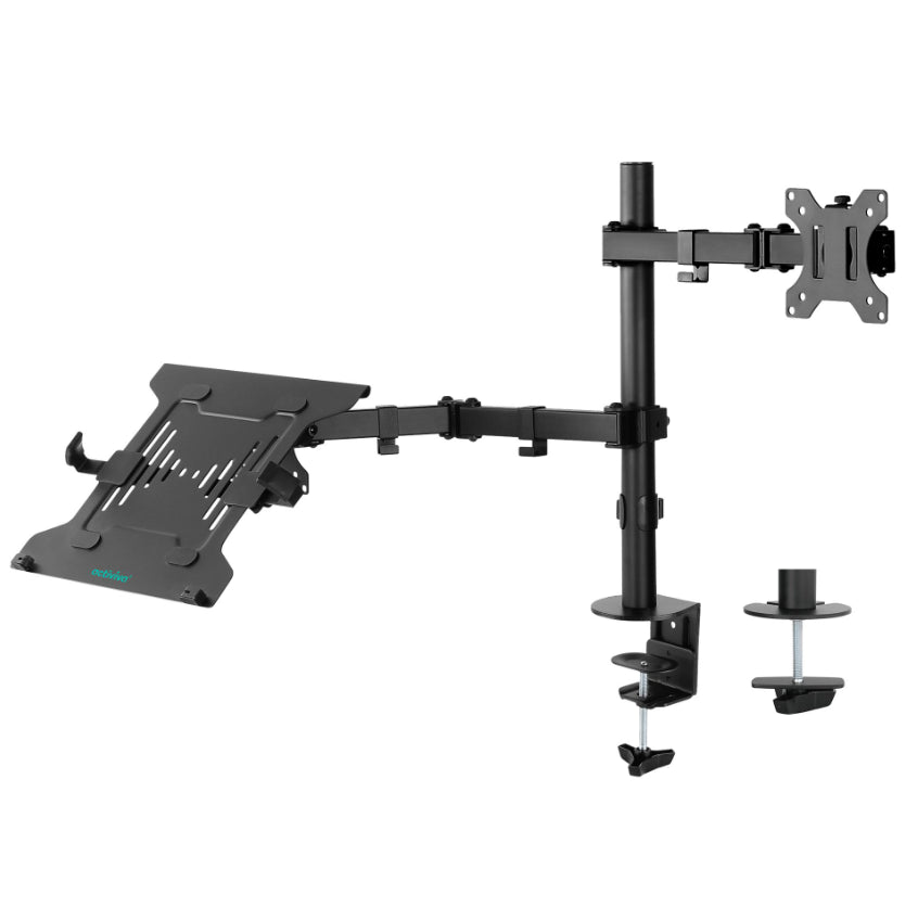 mbeat Dual-Screen Articulating Monitor Arm with Interchangeable Laptop Holder ACA-BMA-DLH01K