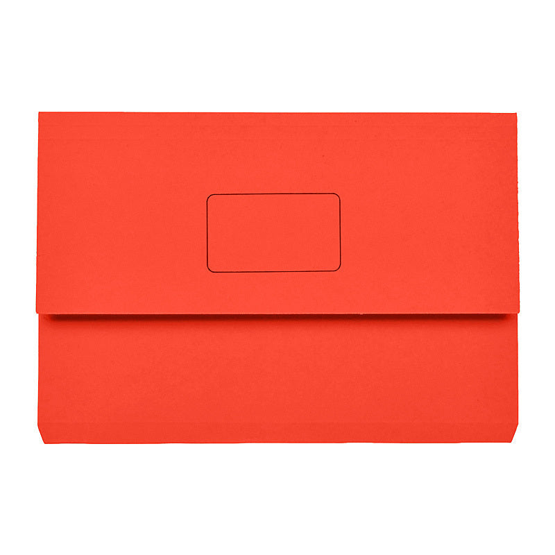 Marbig Slimpick Foolscap Document Wallet Red  - 4004003