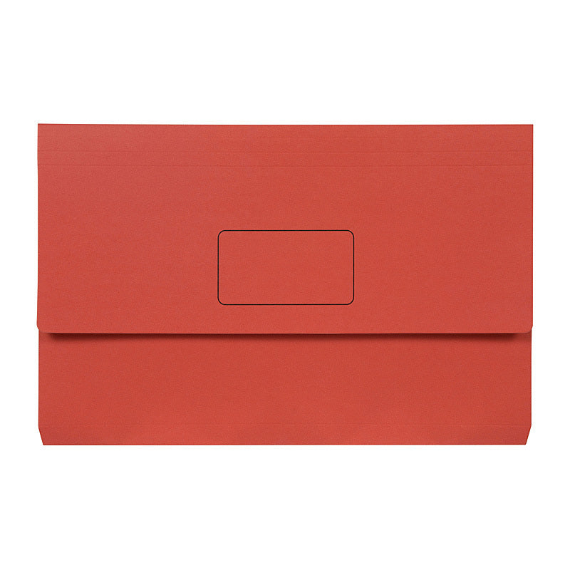 Marbig Slimpick Foolscap Document Wallet Brt Red Pk10  - 4004303