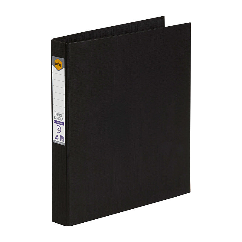 Marbig Ring Binder A4 25mm 2D Pe Black  - 5022102