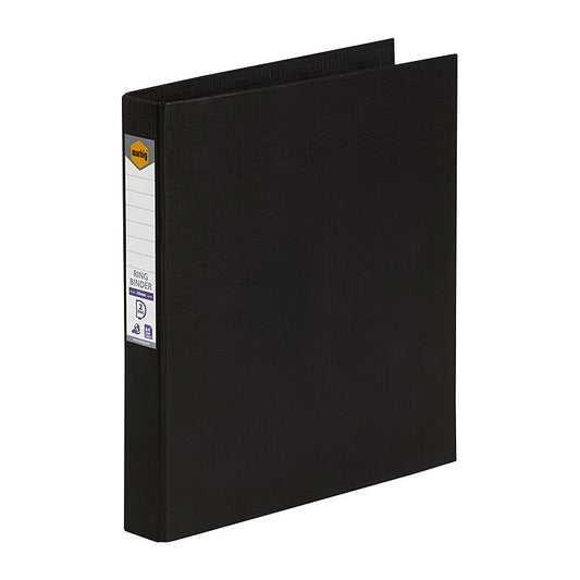 Marbig Ring Binder A4 25mm 2D Pe Black  - 5022102