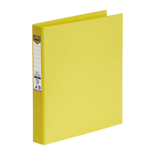 Marbig Ring Binder A4 25mm 2D Pe Lemon  - 5022105