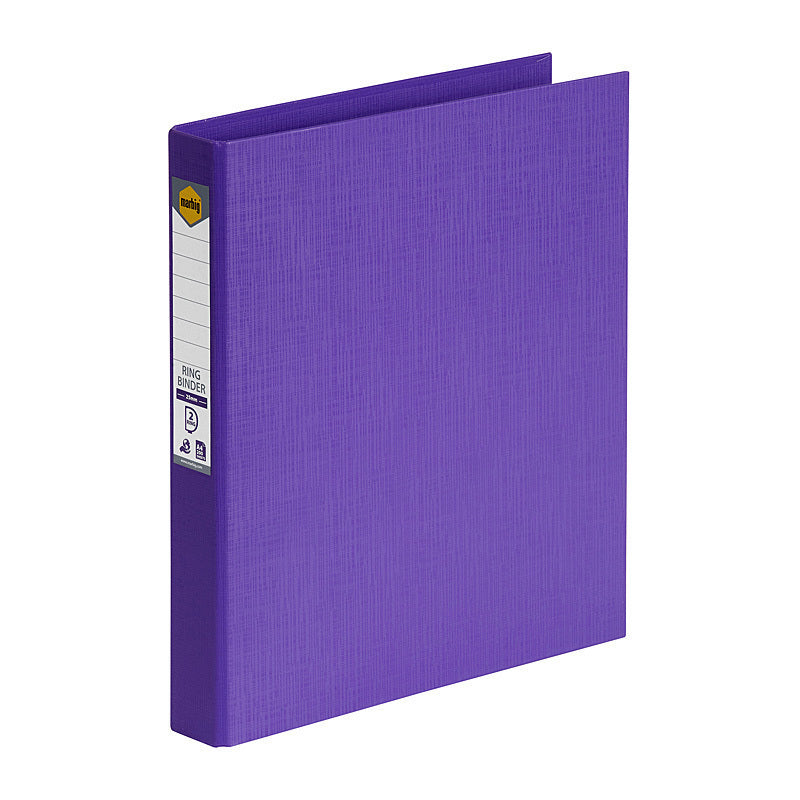 Marbig Ring Binder A4 25mm 2D Pe Purple  - 5022119