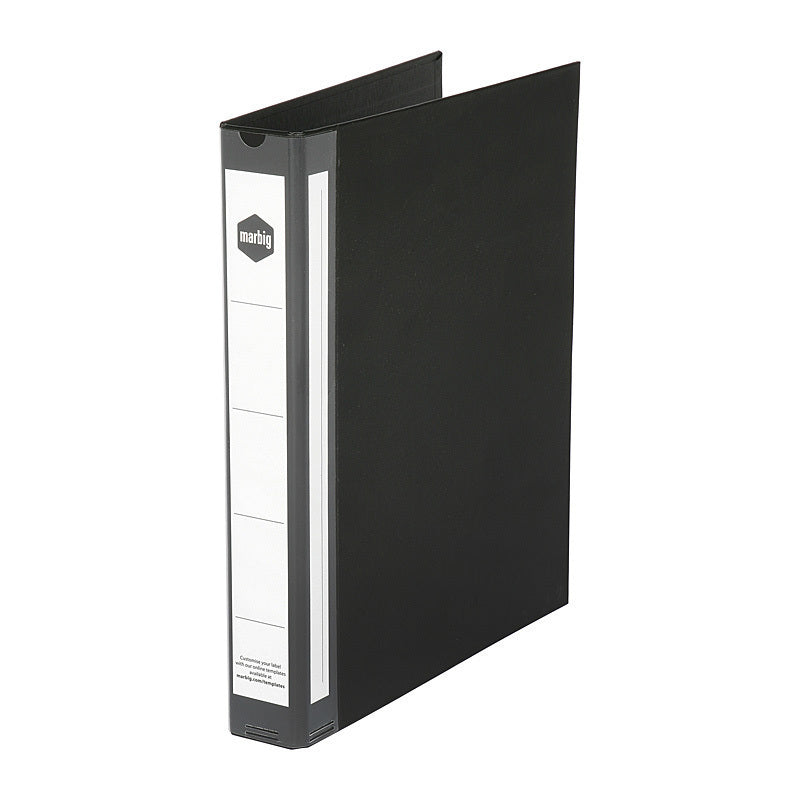 Marbig Ring Binder Deluxe A4 25mm 2D Pe Black  - 5072002