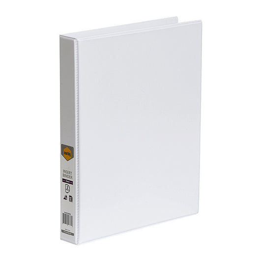 Marbig Clearview Insert Binder A4 25mm 2D White  - 5402008B